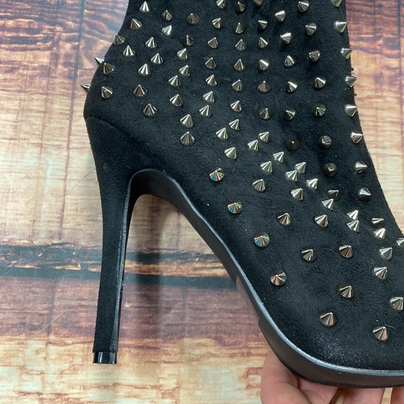 Fashion Nova Passion Studded Boots Booties - Picture 12 of 12